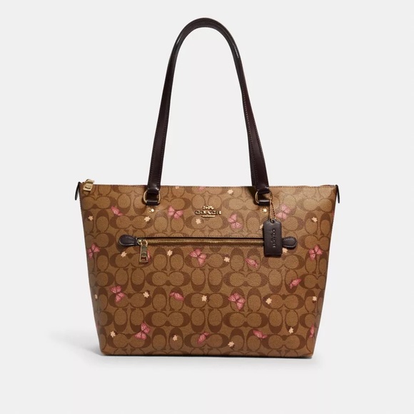Coach Handbags - Coach Tan and Pink Women's Tote Bag